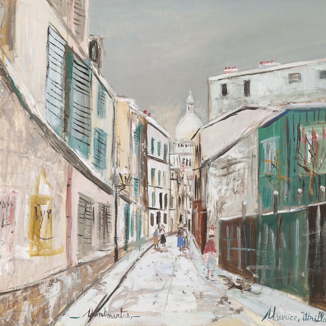 Maurice Utrillo — Улица Сен-Рустик-су-ла-неж
