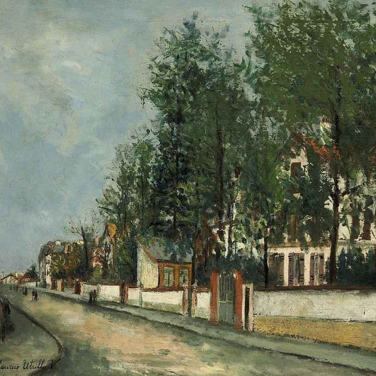 Maurice Utrillo — Улица д'Обон-а-Саннуа
