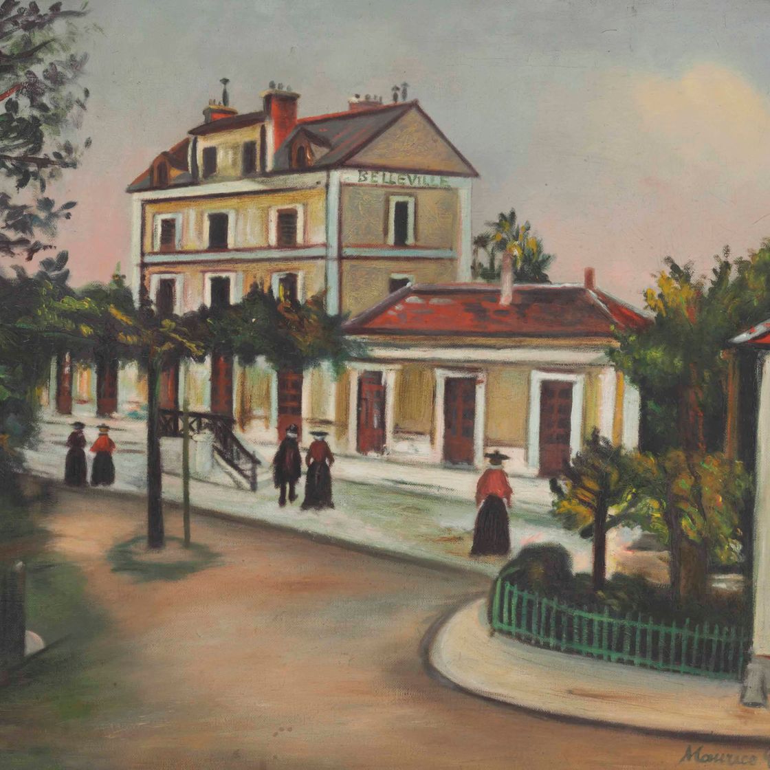 Maurice Utrillo — Железнодорожный вокзал Бельвиль-сюр-Сон (Рона)