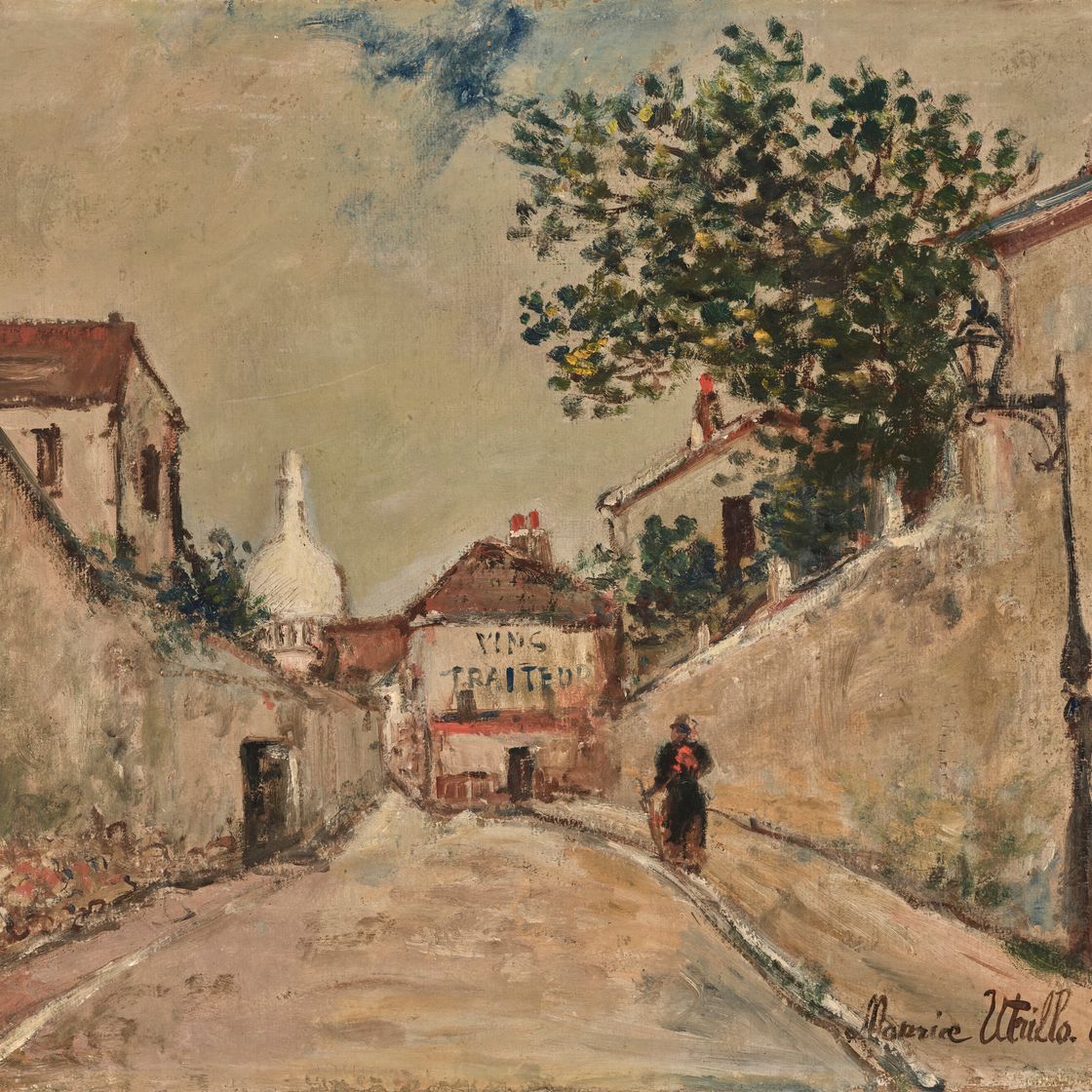 Maurice Utrillo — Улица Норвин на Монмартре, изображение 1
