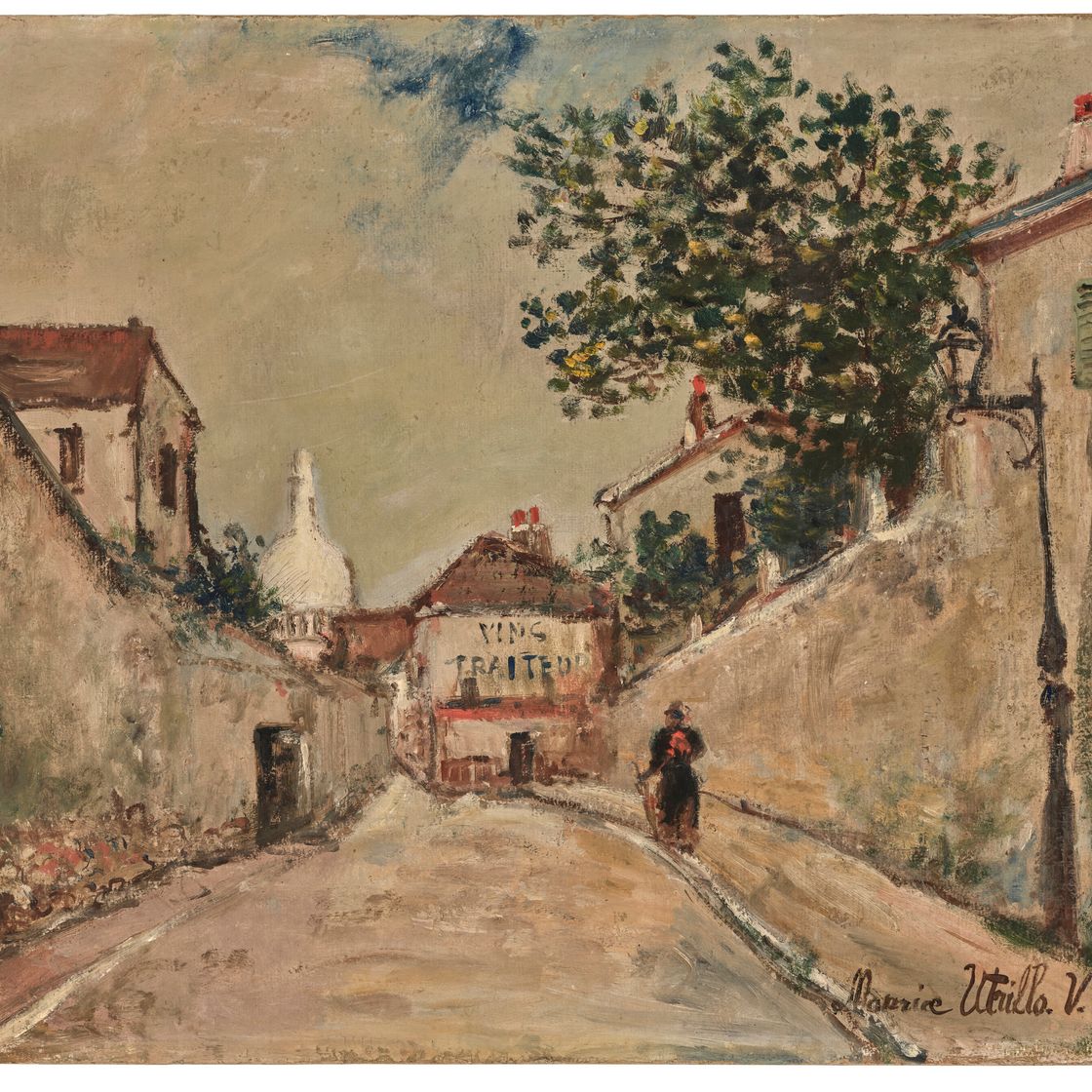 Maurice Utrillo — Улица Норвин на Монмартре, изображение 2