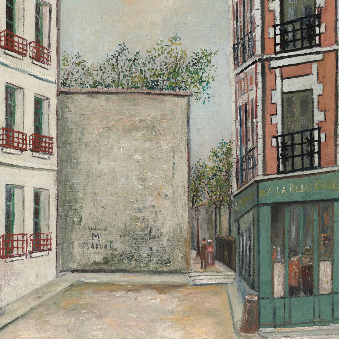Maurice Utrillo — Прекрасная Габриэль, улица Сен-Венсан, Монмартр