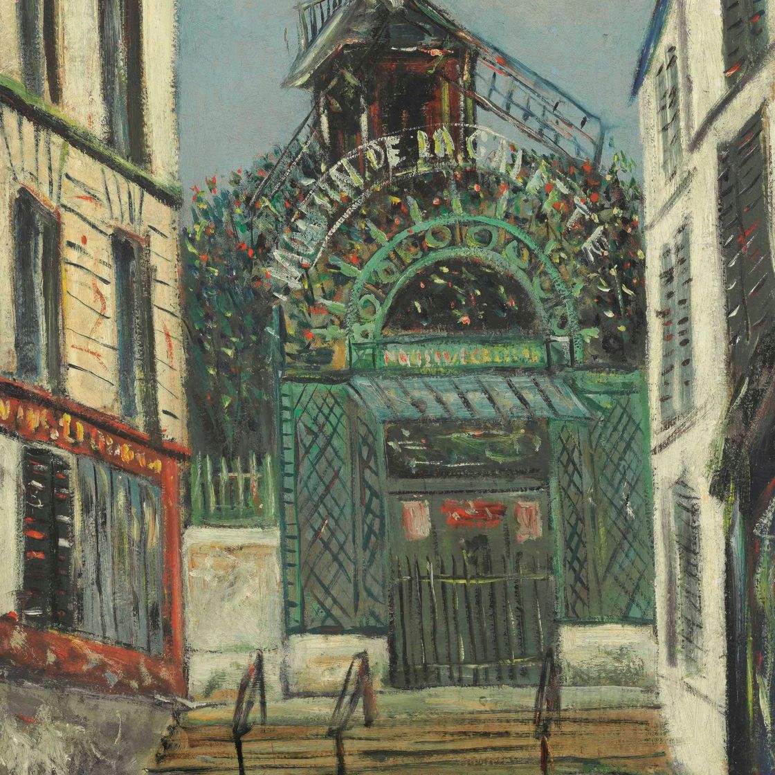 Maurice Utrillo — Мулен-де-ла-Галетт, улица Лепик