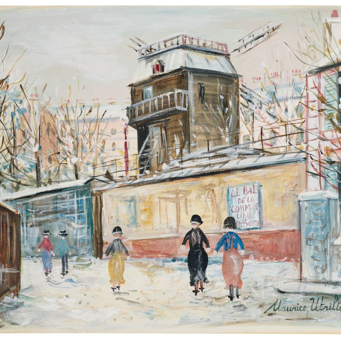 Maurice Utrillo — Мулен-де-ла-Галетт у самой границы, изображение 2