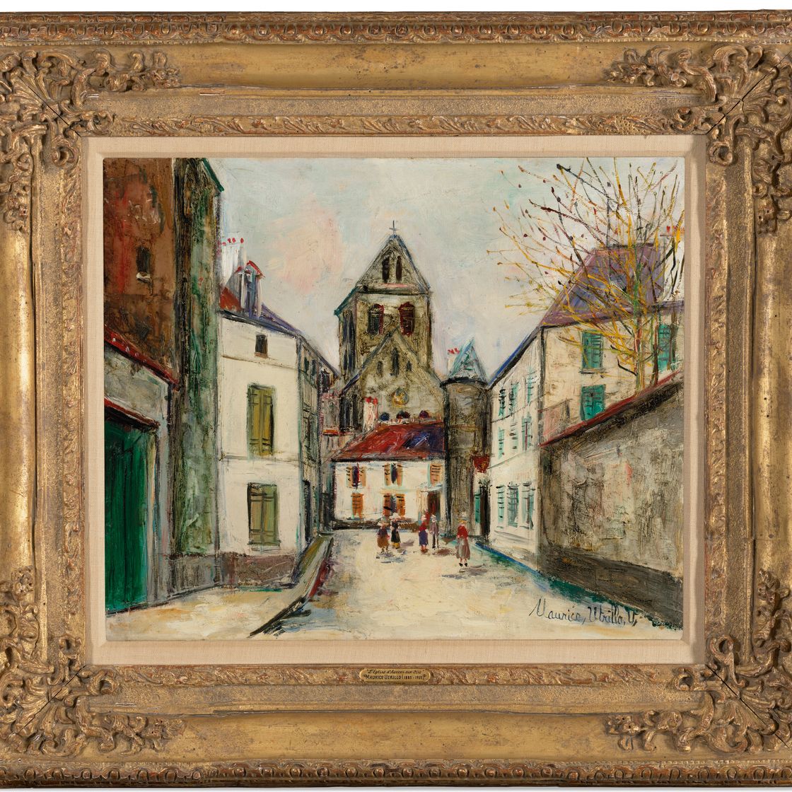 Maurice Utrillo — Церковь Маризи-Сент-Женевьев, улица Манталан, (Эна), изображение 4