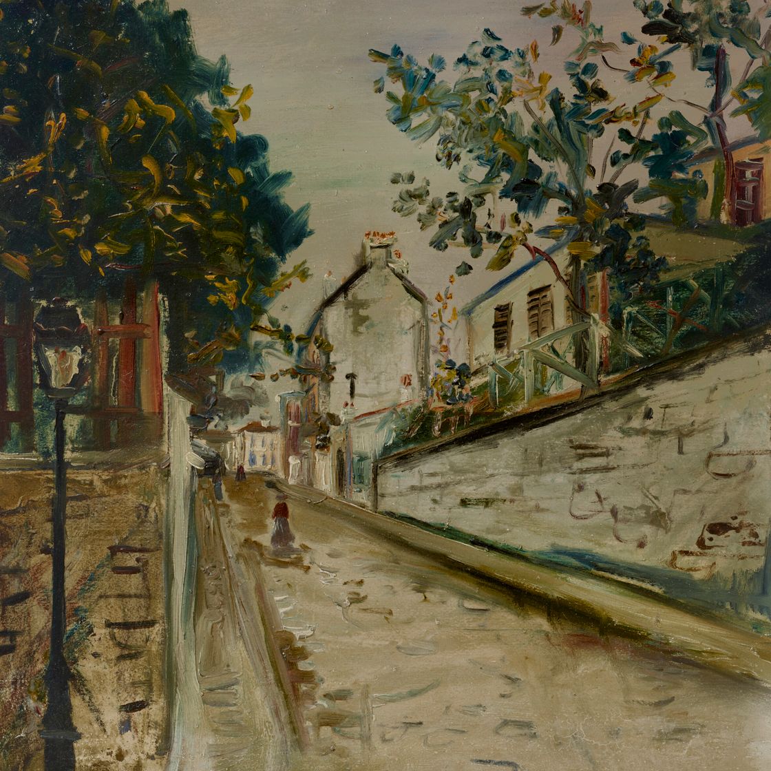 Maurice Utrillo — Улица Норвин на Монмартре, изображение 1