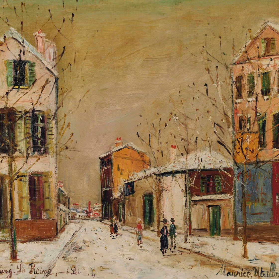 Maurice Utrillo — Улица Бьевр, Бург-ла-Рен (Верхняя Сена)