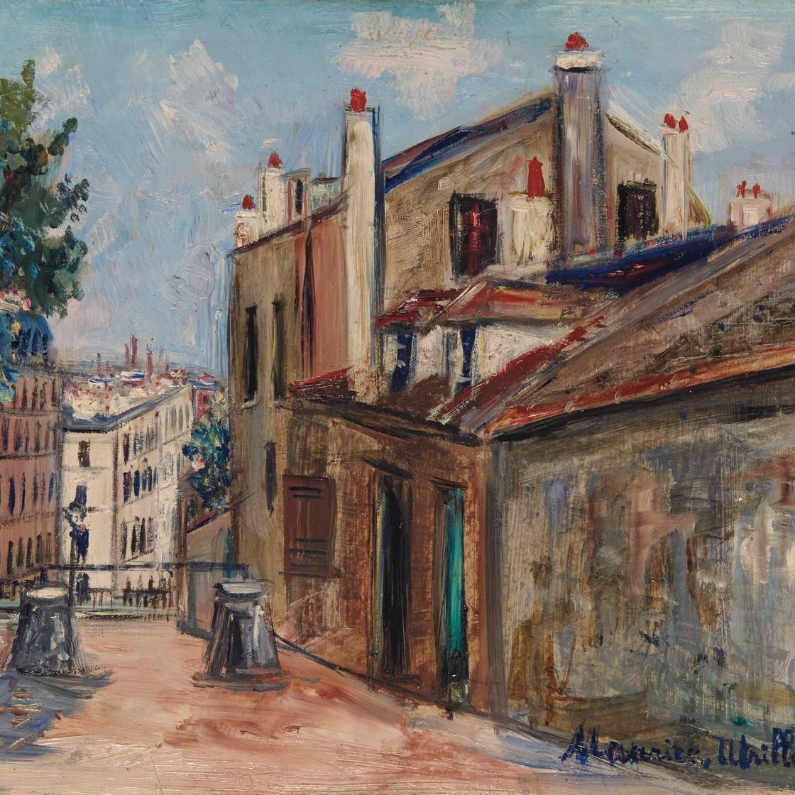 Maurice Utrillo — Дом Мими Пинсон на Монмартре