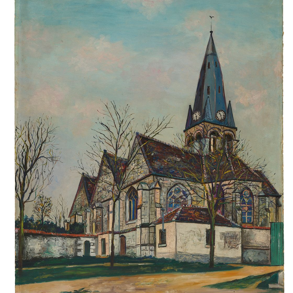 Maurice Utrillo — Церковь Мароля (Эна), изображение 2