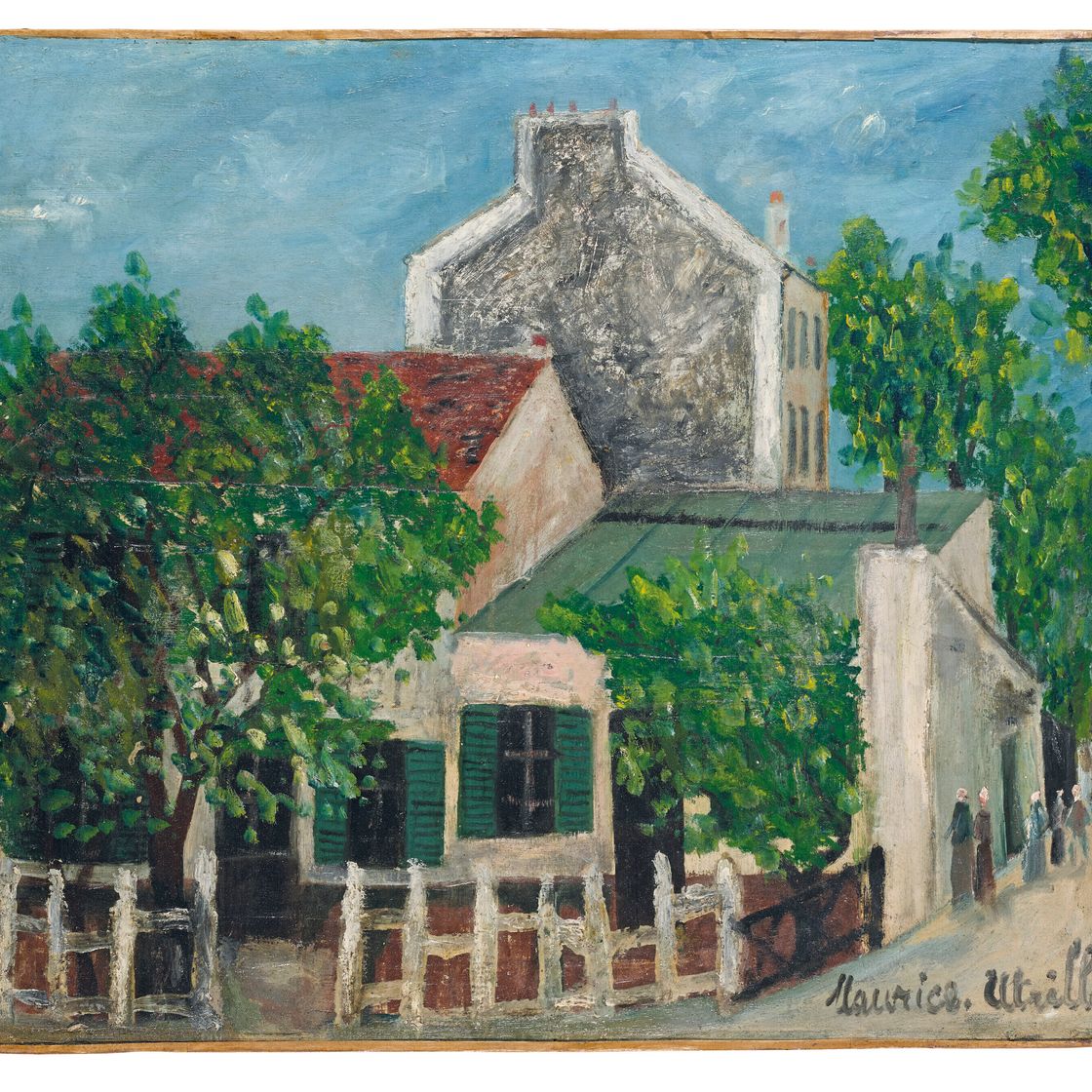Maurice Utrillo — Ловкий лапоть на Монмартре ( спереди ); Специалист по профилю ( сзади ), изображение 2