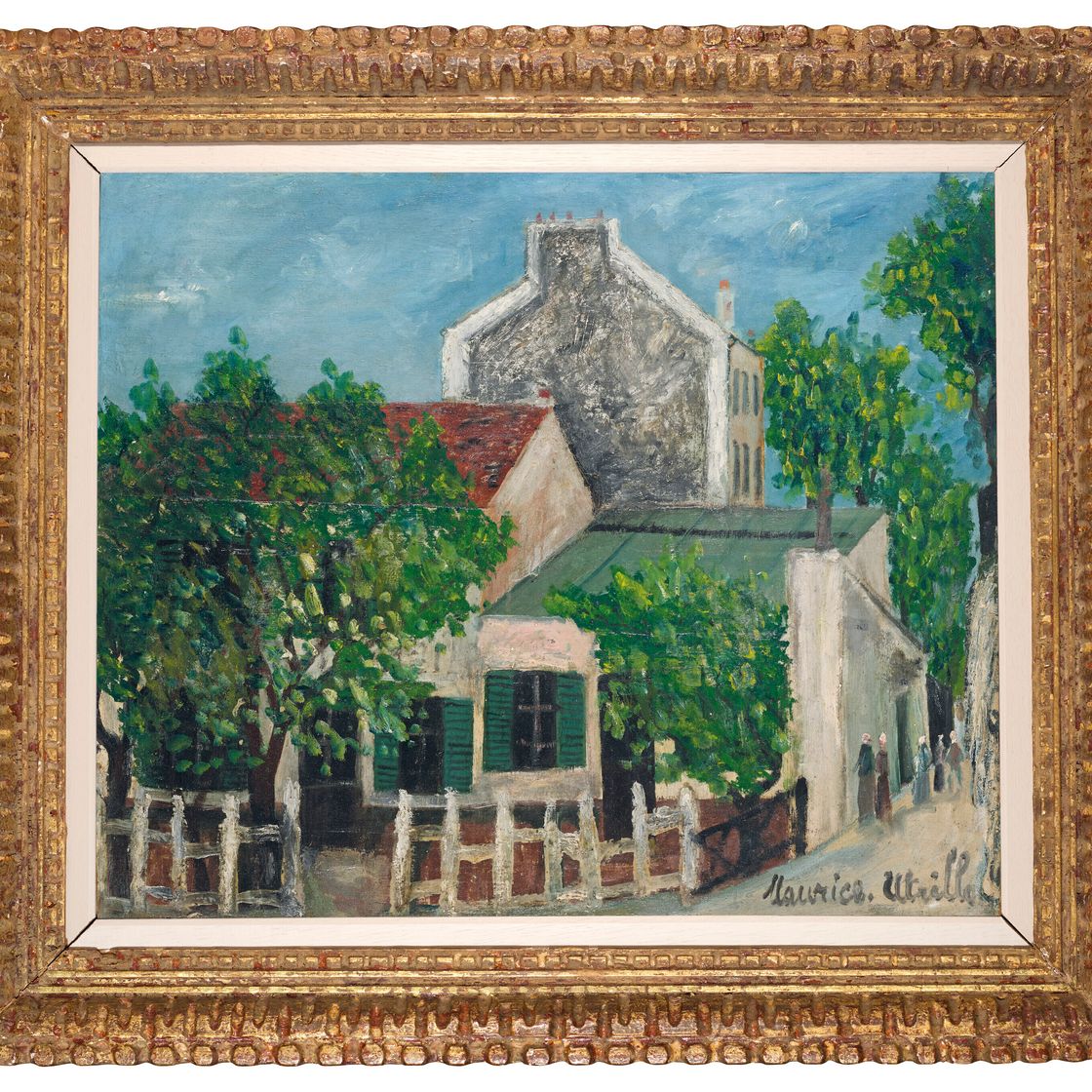 Maurice Utrillo — Ловкий лапоть на Монмартре ( спереди ); Специалист по профилю ( сзади ), изображение 4