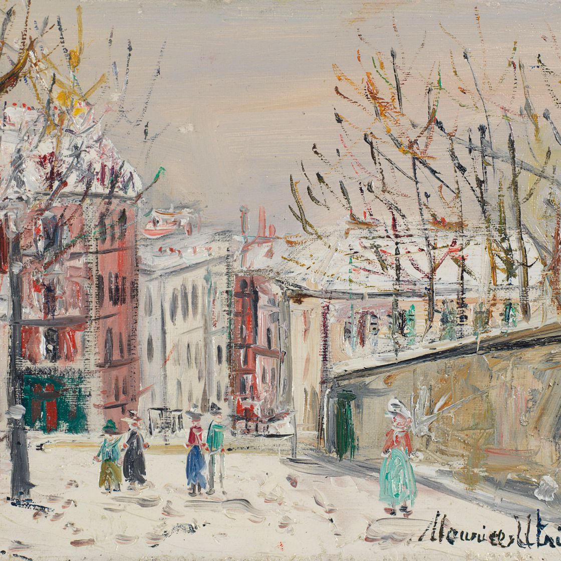 Maurice Utrillo — Улица Мон-Сенис-су-ла-неж