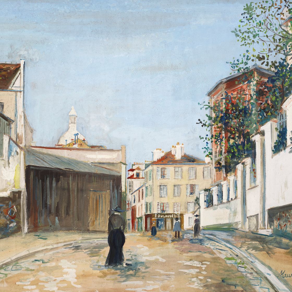 Maurice Utrillo — Улица Норвен, Монмартр, изображение 1