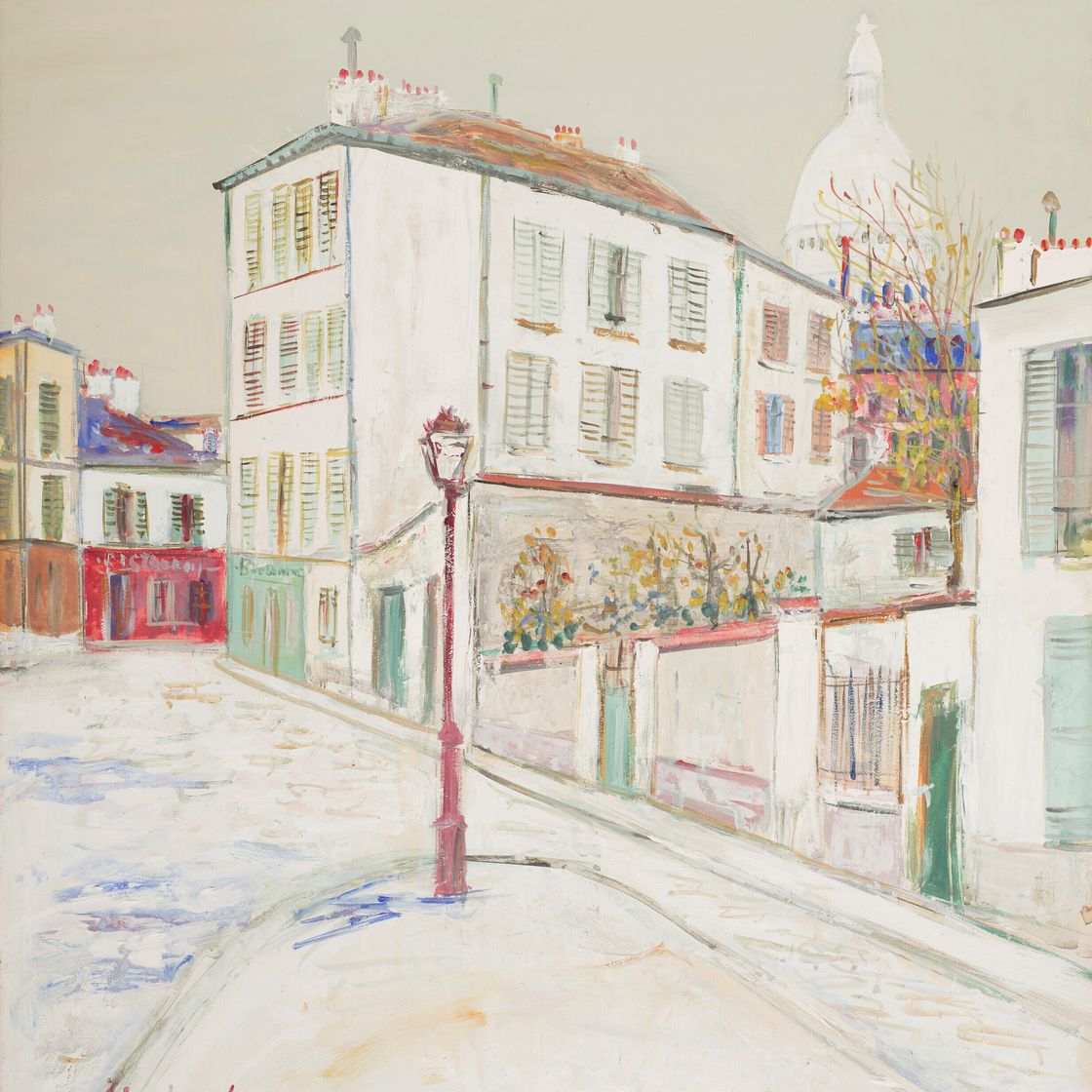 Maurice Utrillo — Площадь Жан-Батиста Клемана на Монмартре, изображение 1
