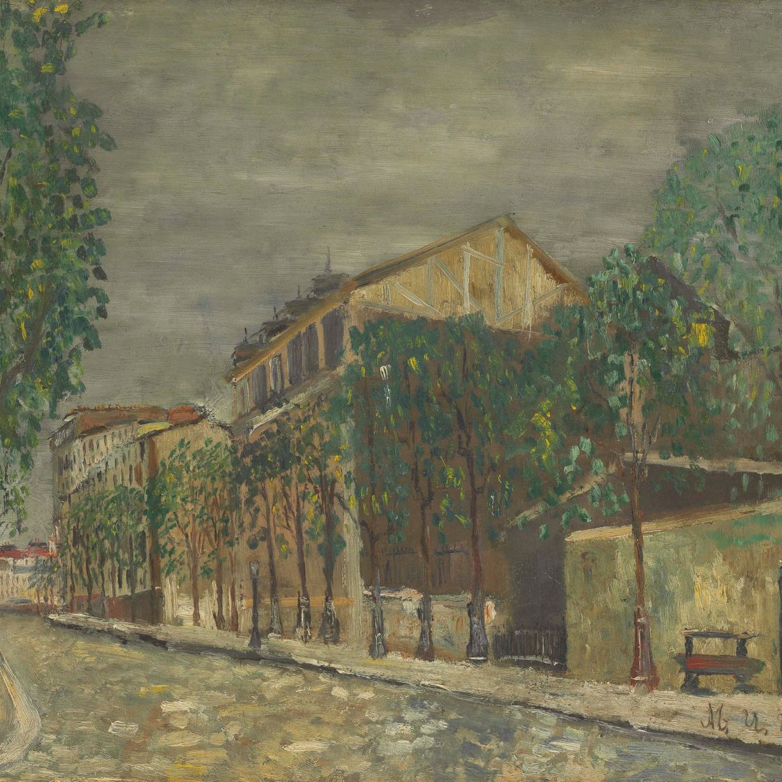 Maurice Utrillo — Улица Сарретт, Пти-Монруж, Париж