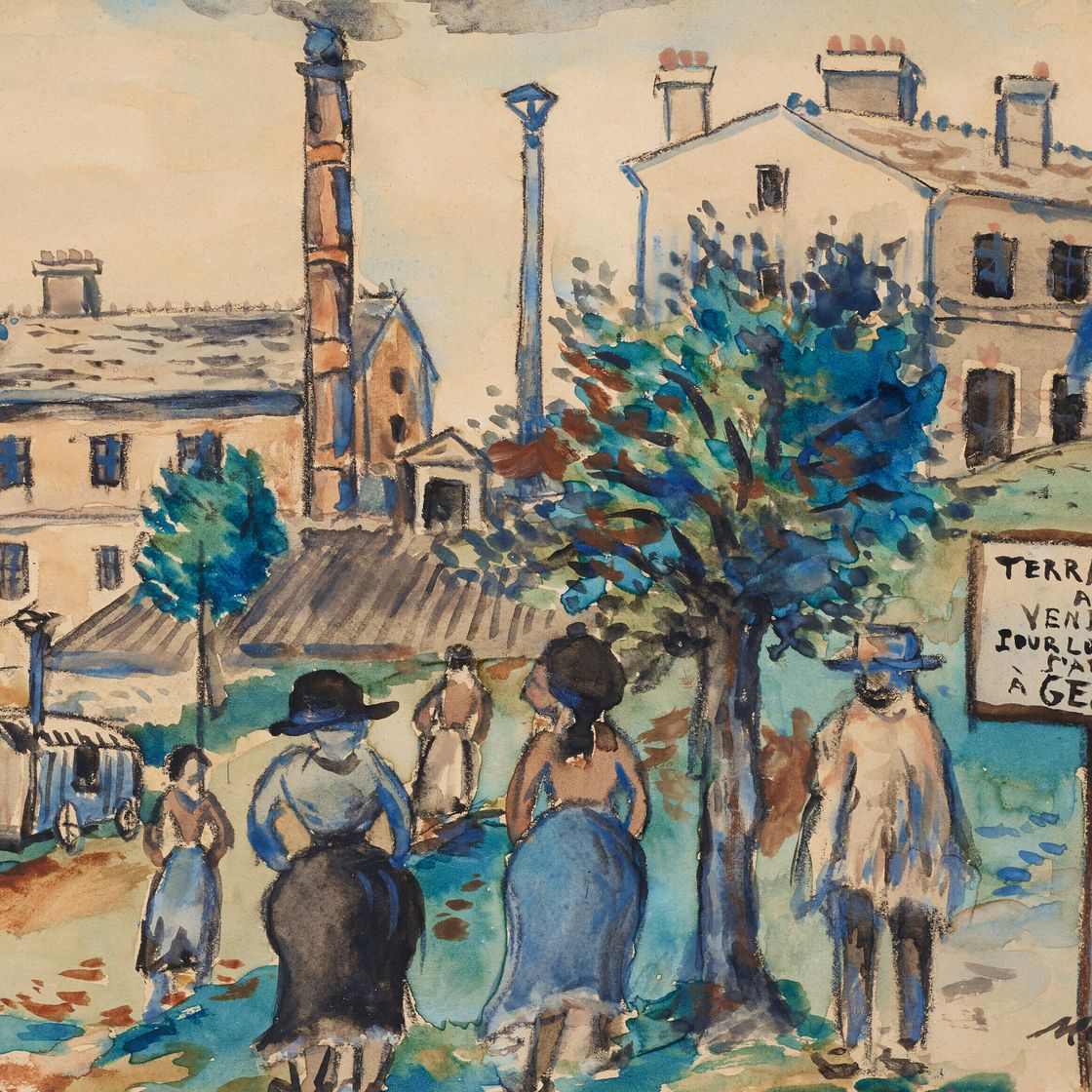 Maurice Utrillo — Местность Вендр, Жантийи (Валь-де-Марн), изображение 1