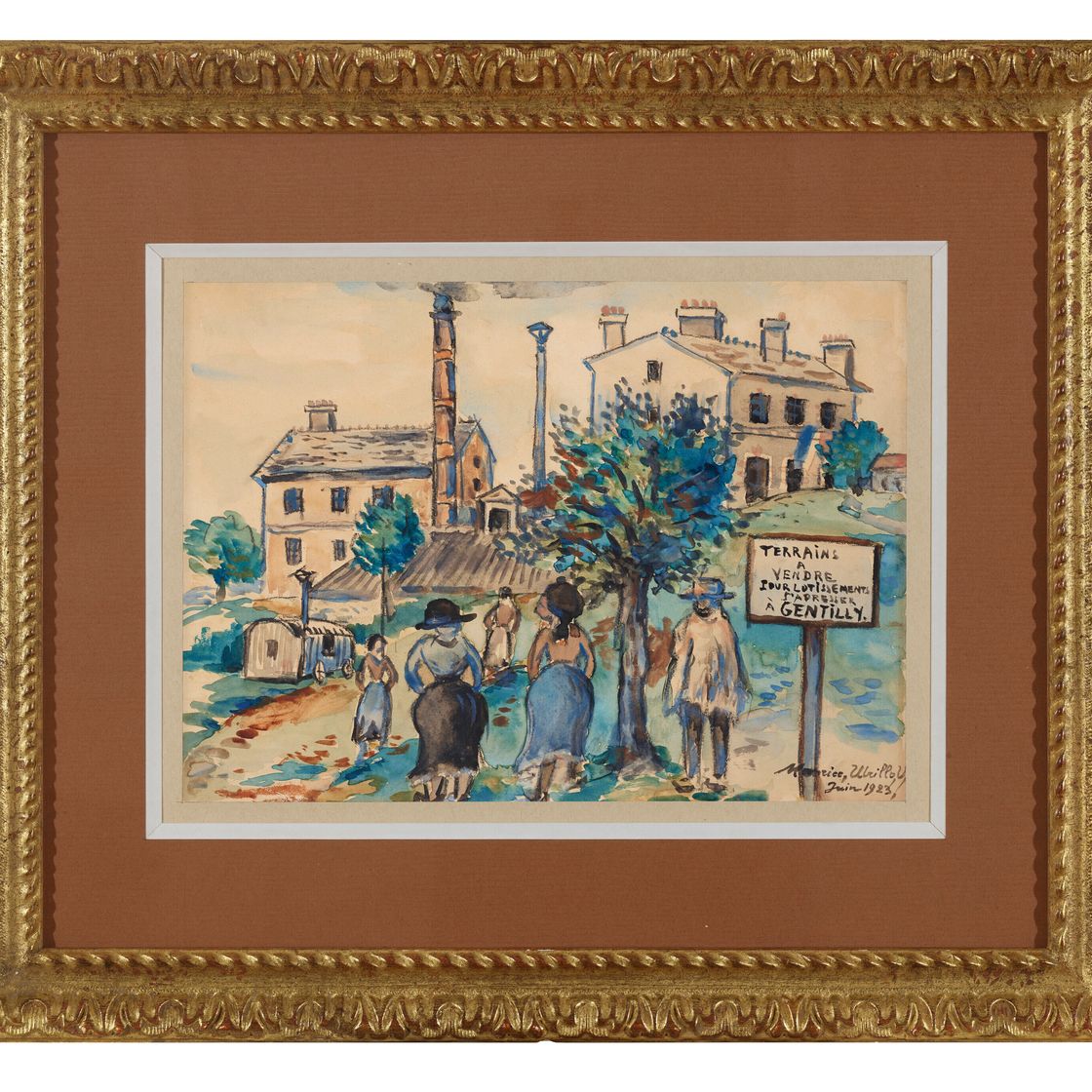 Maurice Utrillo — Местность Вендр, Жантийи (Валь-де-Марн), изображение 2