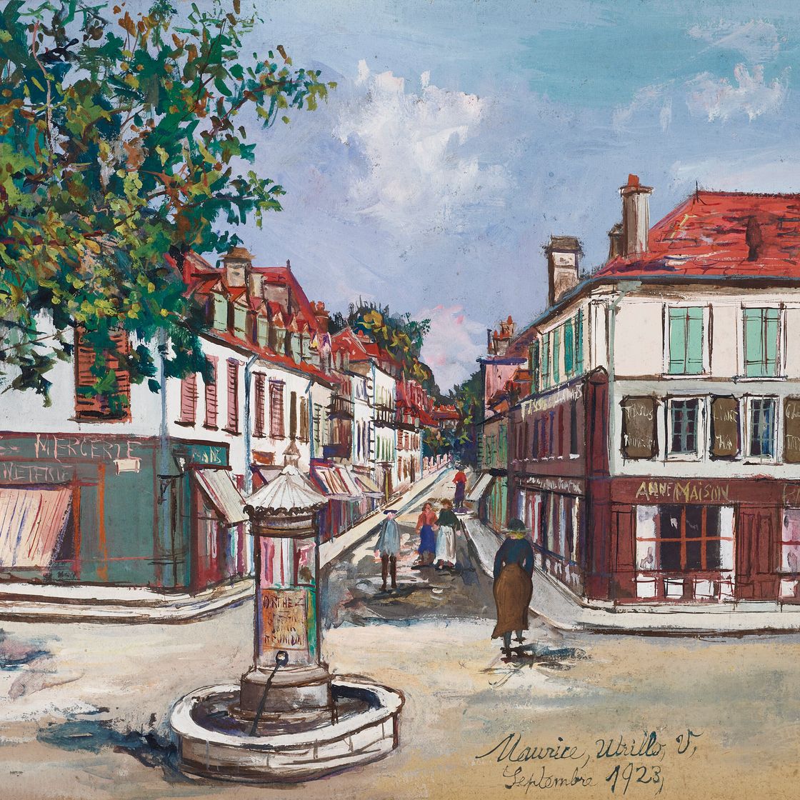 Maurice Utrillo — Площадь Сен-Пьер, Ортез, изображение 1