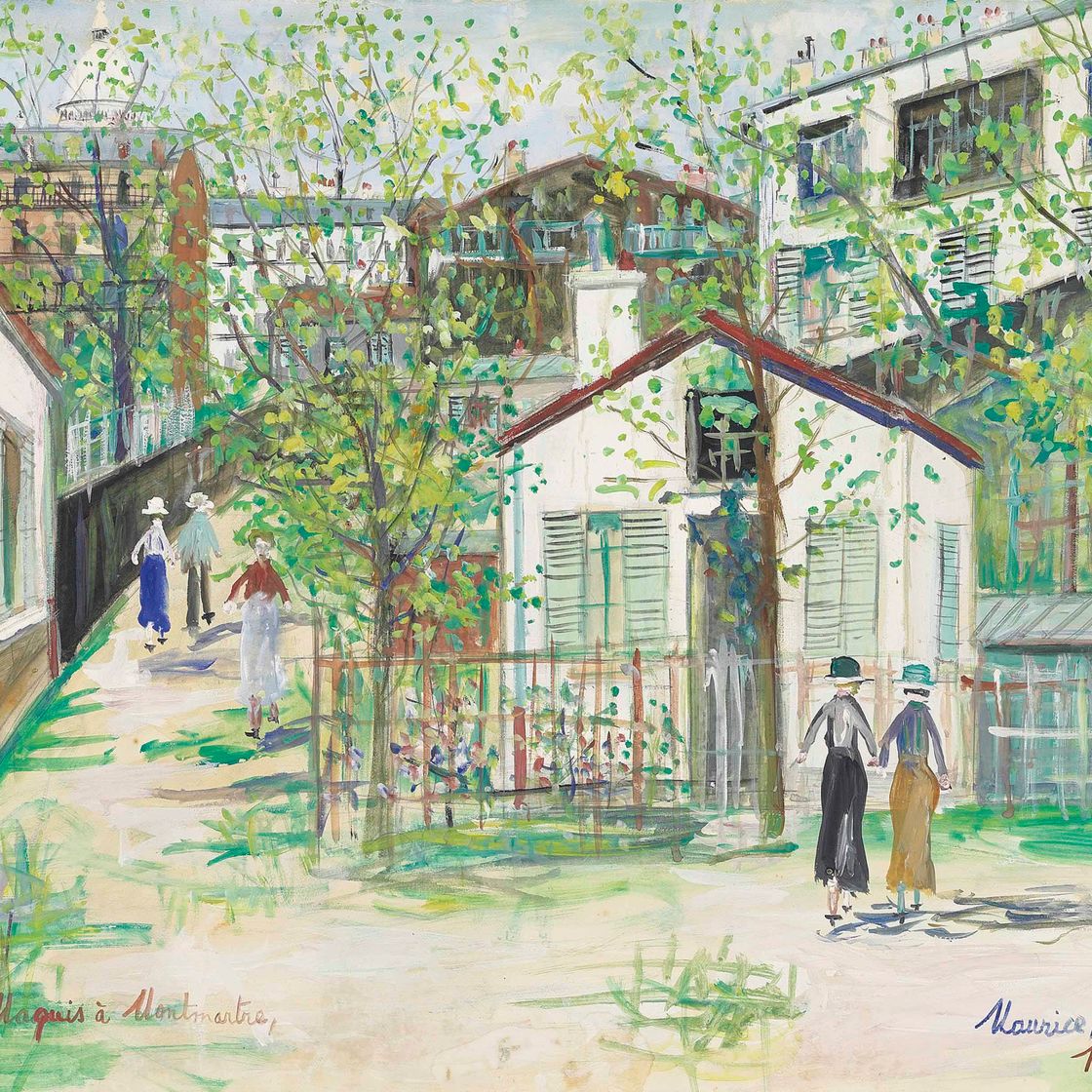 Maurice Utrillo — Маки на Монмартре
