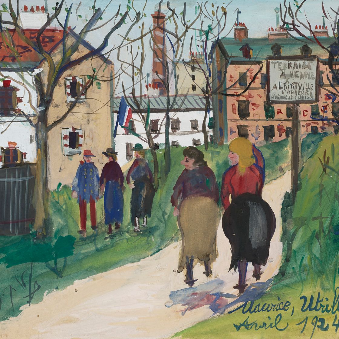 Maurice Utrillo — Местность вендре, Алфорвиль (Валь-де-Марн), изображение 1