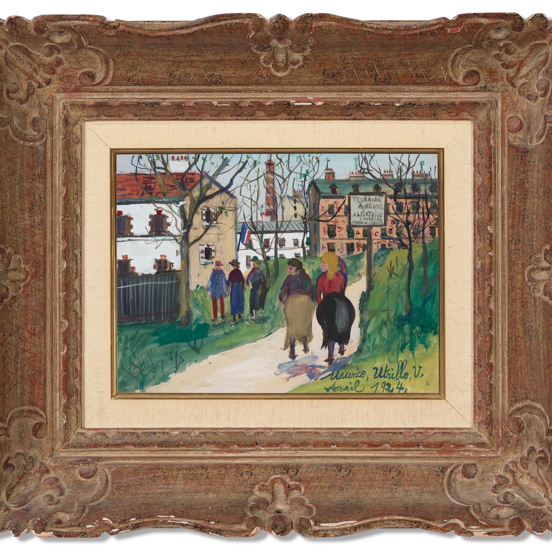 Maurice Utrillo — Местность вендре, Алфорвиль (Валь-де-Марн), изображение 2