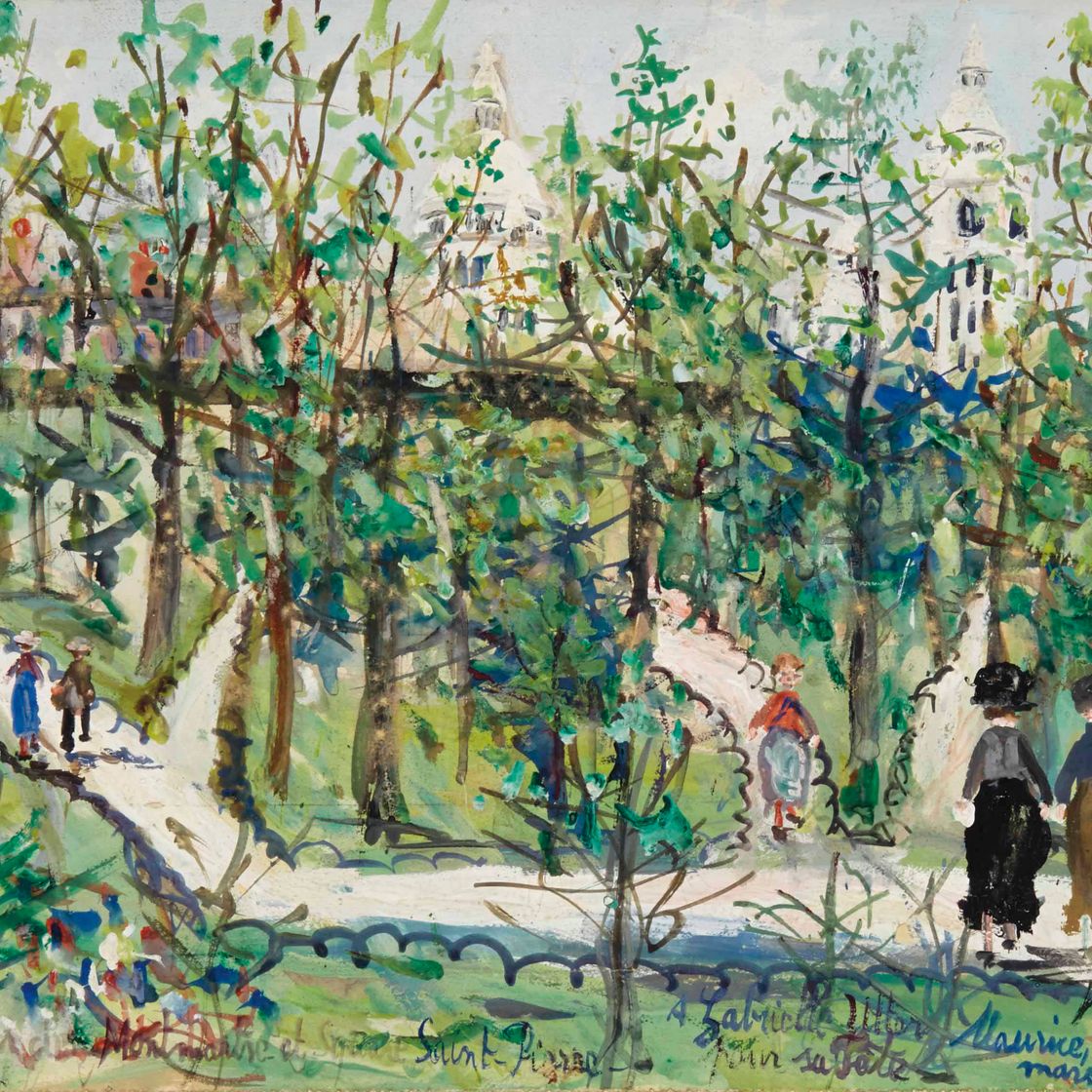 Maurice Utrillo — Сад на Монмартре