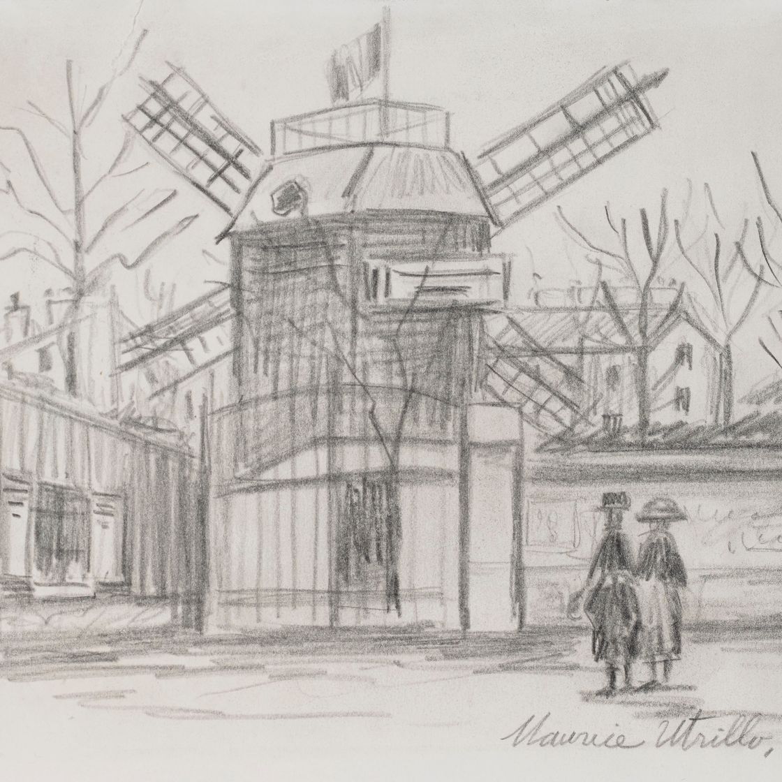 Maurice Utrillo — Ле-Мулен-де-ла-Галетт, на Монмартре