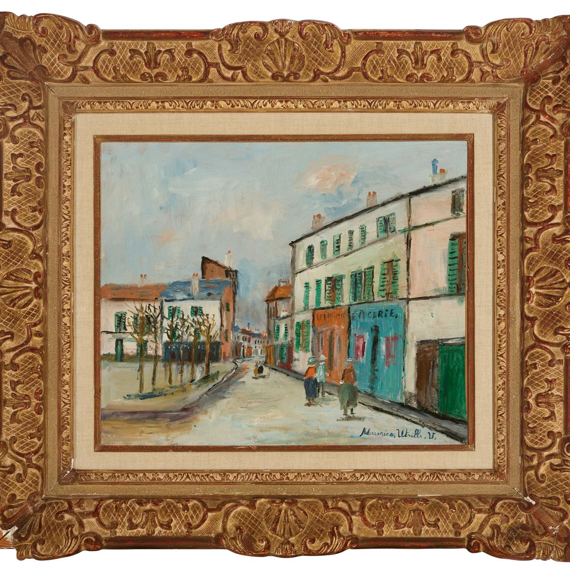 Maurice Utrillo — Площадь церкви на горе Монманьи, изображение 2