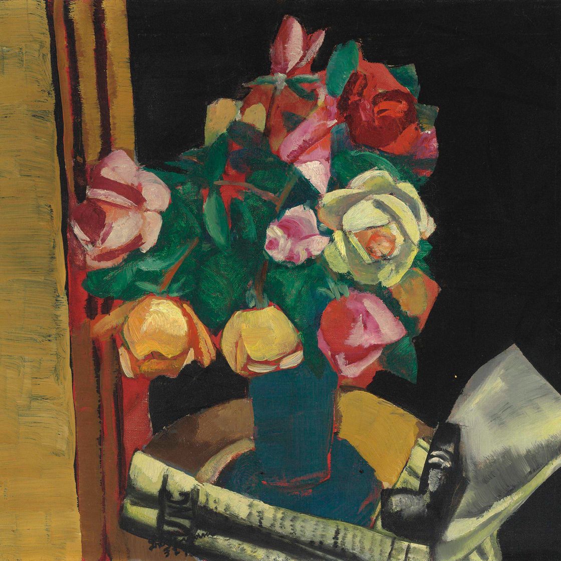 Max Beckmann — Стиллебен мит Розен