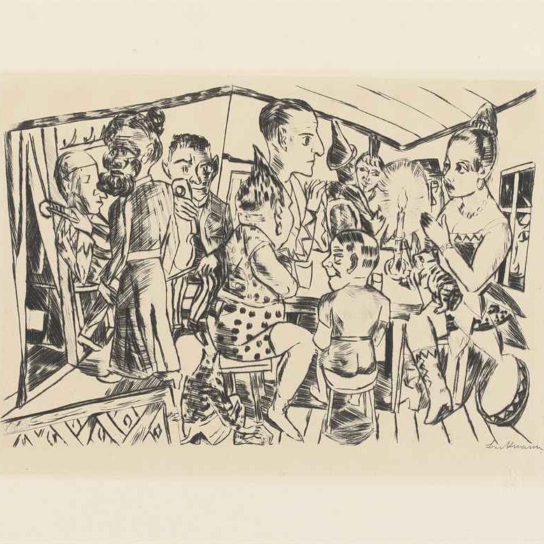 Max Beckmann — Ярмаркт (Хофмайер, 191-200), изображение 1