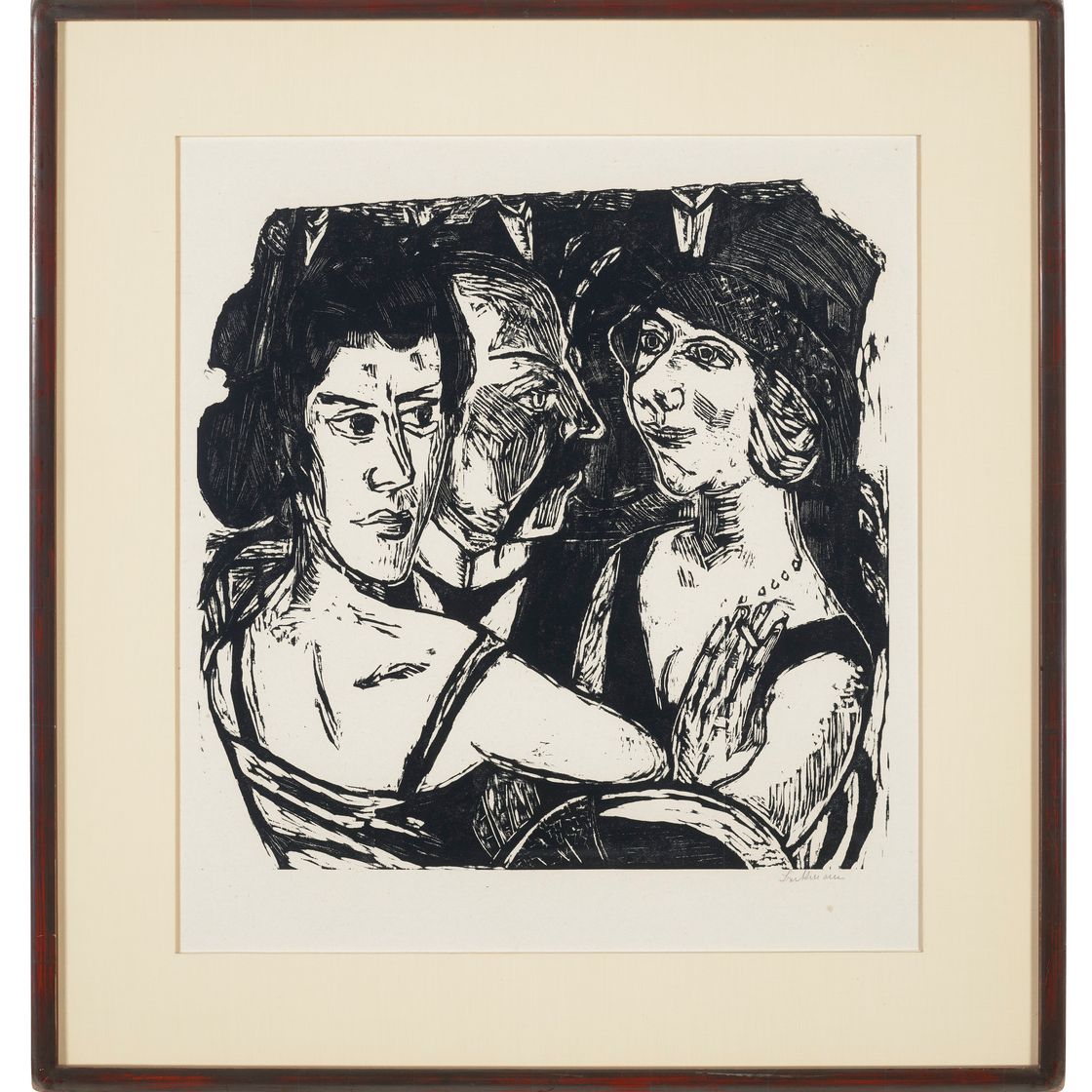 Max Beckmann — Группенбильднис Эденбар (Групповой портрет, бар "Эдем"), изображение 2