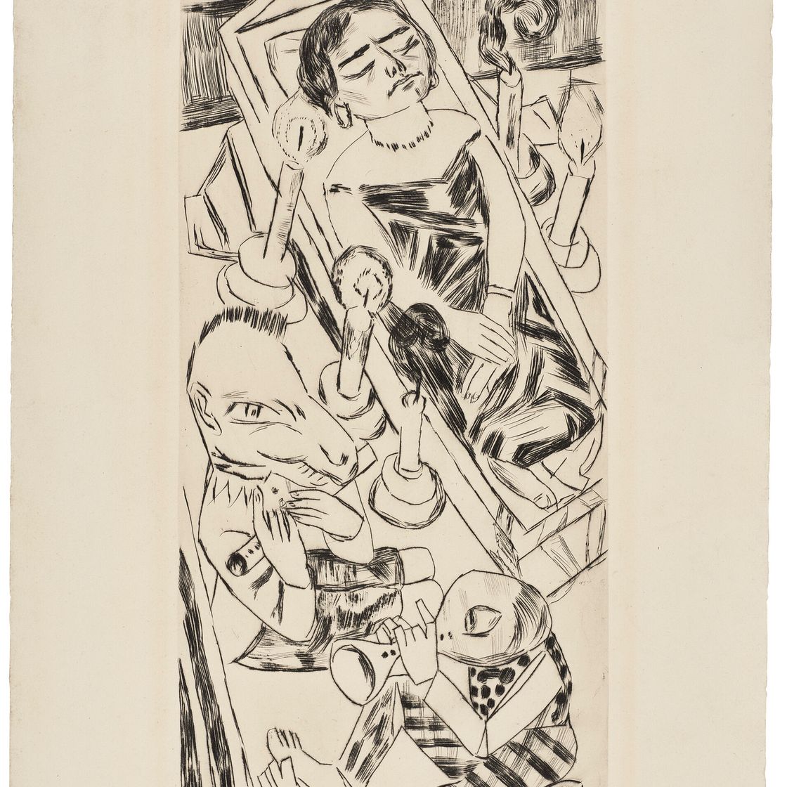 Max Beckmann — Первая травма (Totenklage)