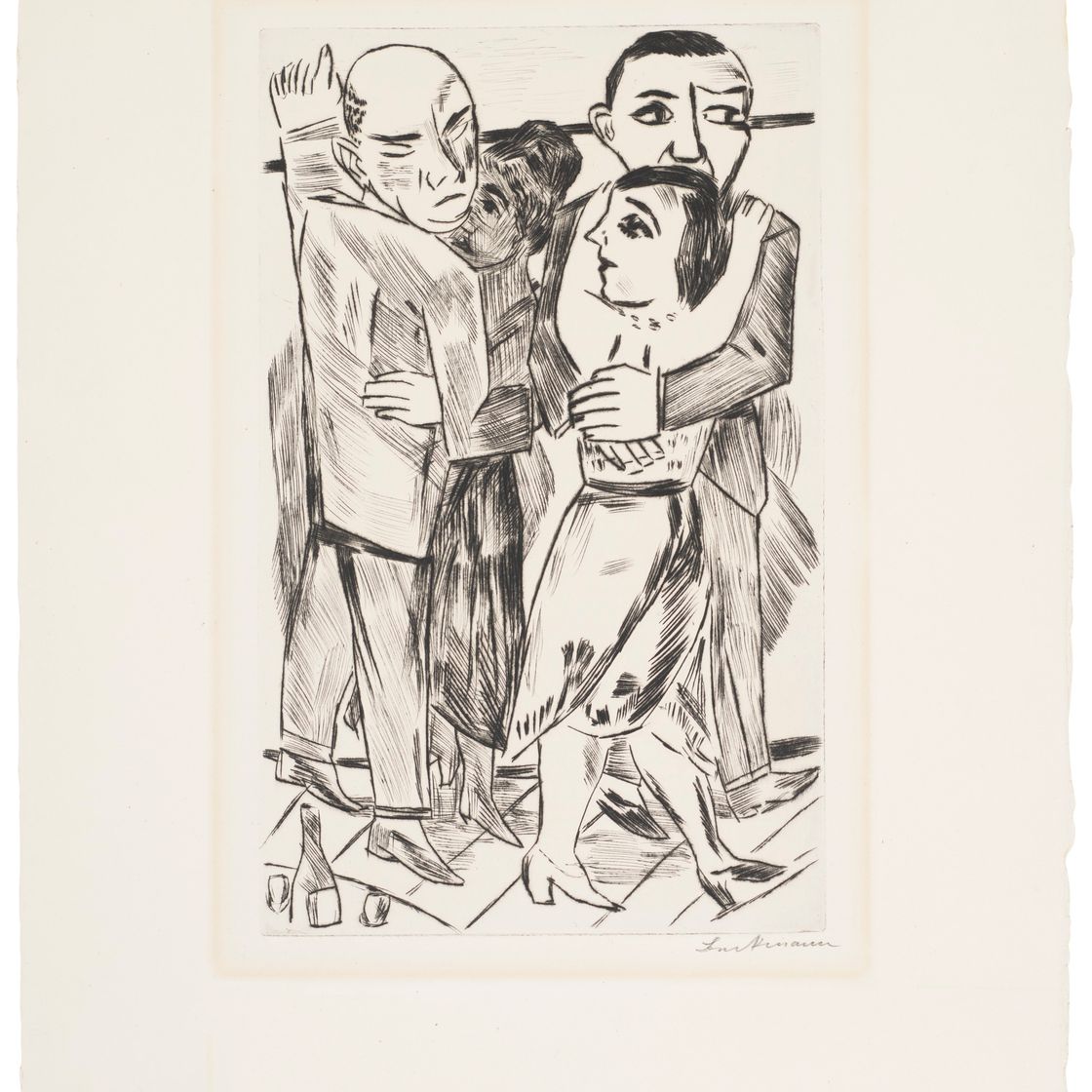 Max Beckmann — Zwei Tanzpaare (Две пары), изображение 1