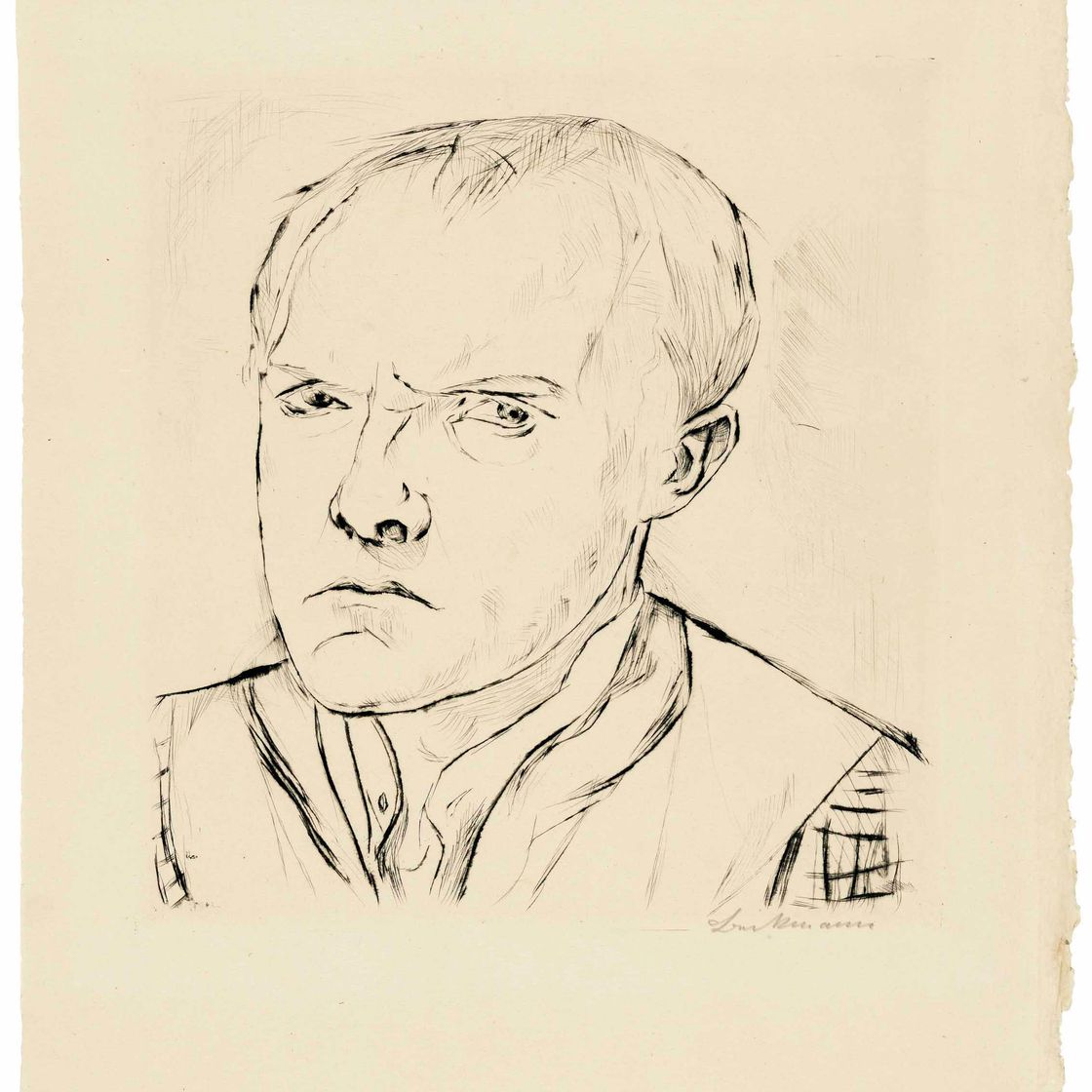 Max Beckmann — Сельбстбилднис, от: Gesichter