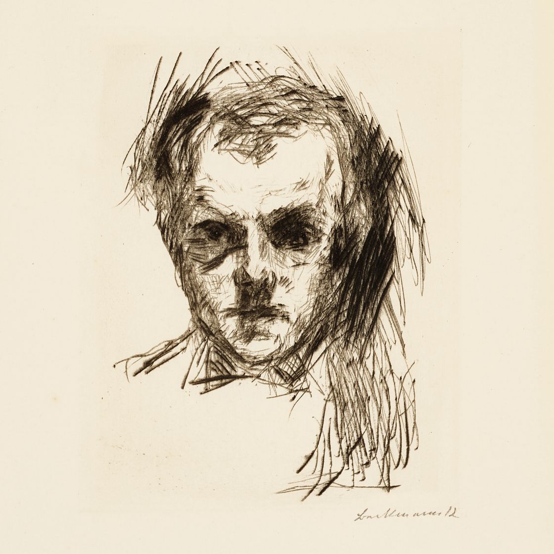 Max Beckmann — Клейнес Сельбстбилднис (маленький автопортрет)