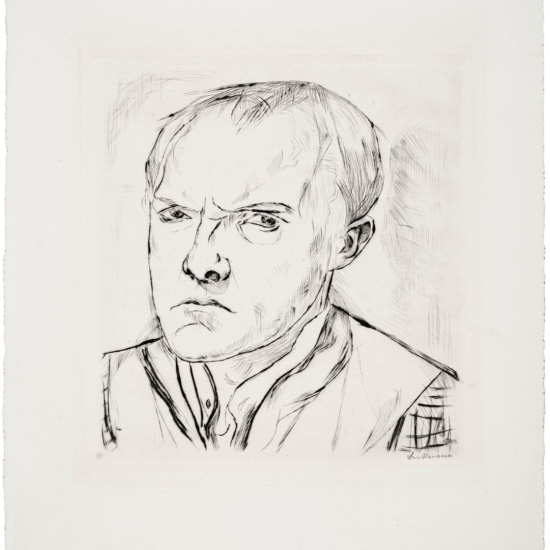 Max Beckmann — Сельбстбилдис из Гезихтера (автопортрет)
