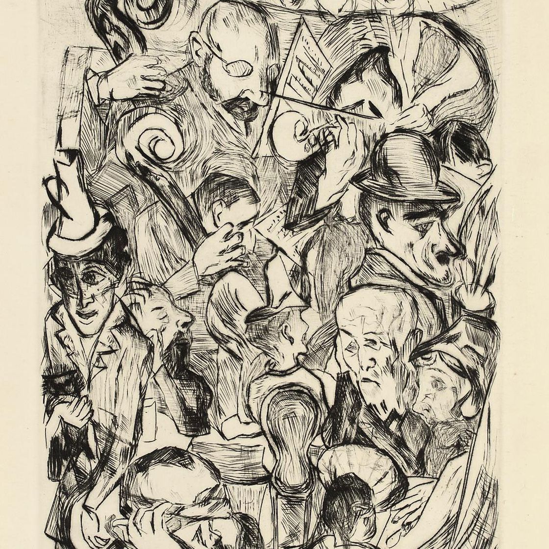 Max Beckmann — Музыка в кафе (H. 130 III.до н.э.)