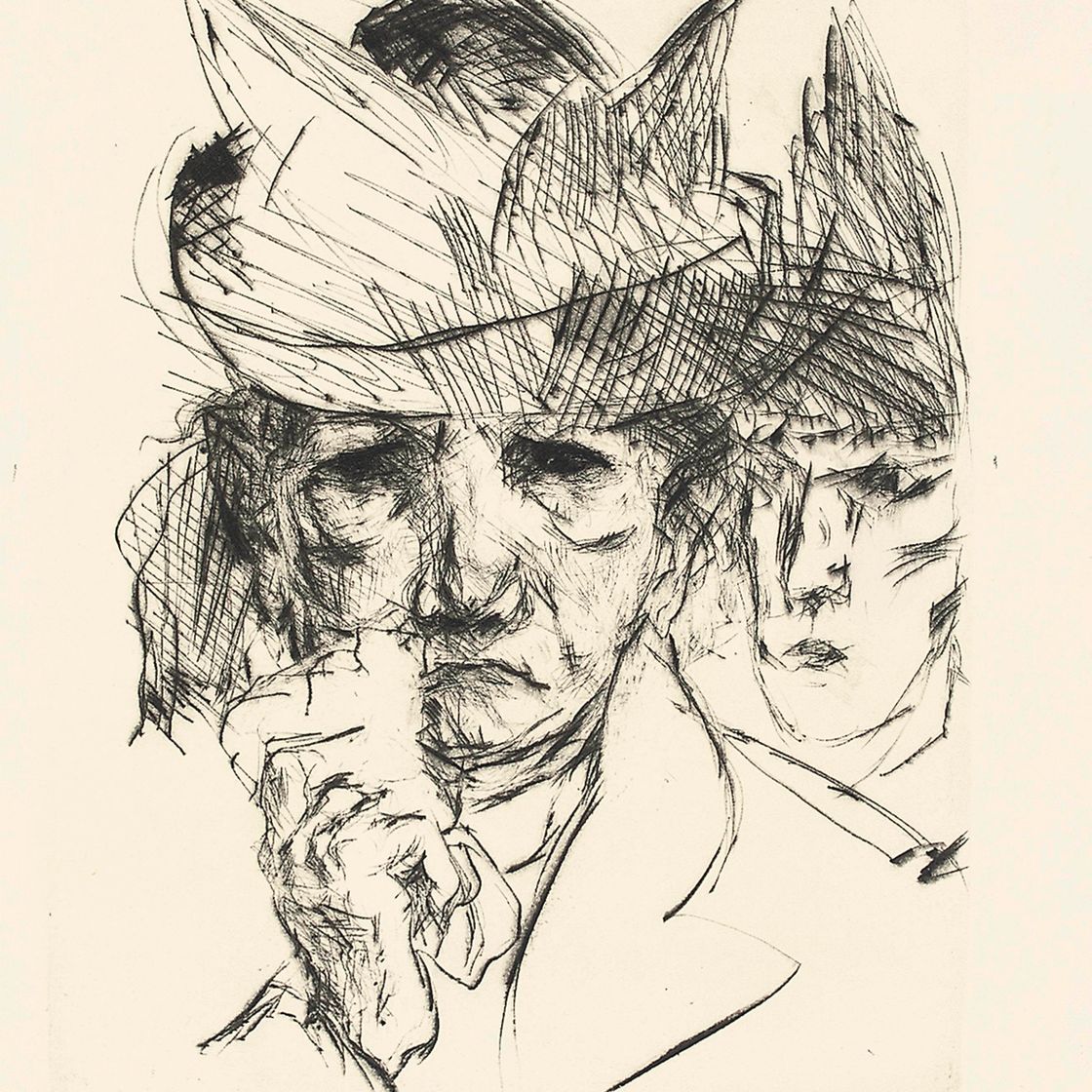 Max Beckmann — Плачущая женщина (H. 72 III.a.)