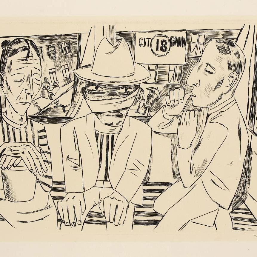 Max Beckmann — В трамвае (H. 235 III в. до н.э.)