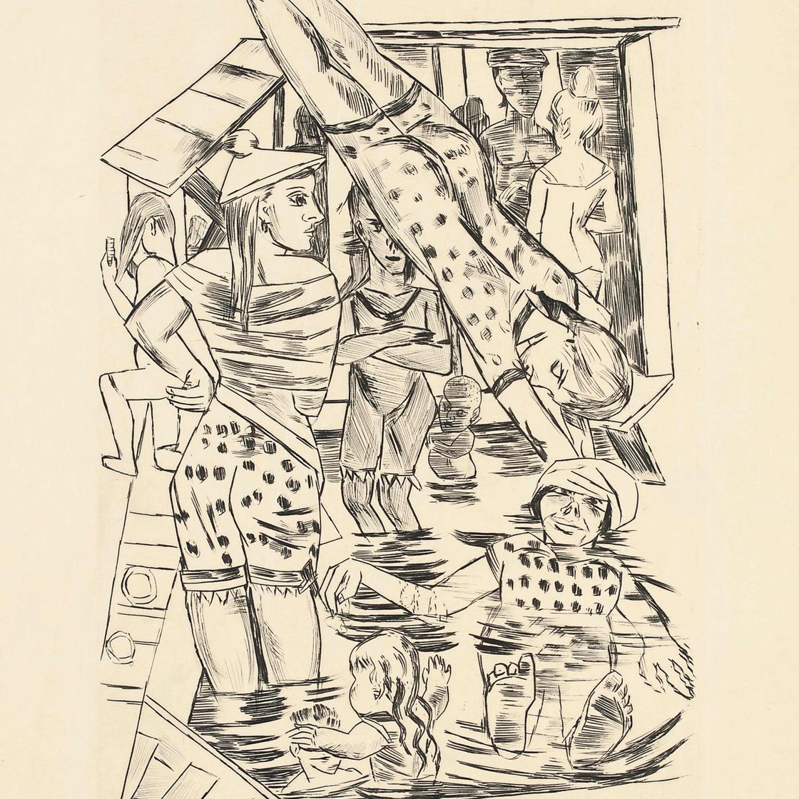 Max Beckmann — Женская баня (H. 234 II.B.b.)