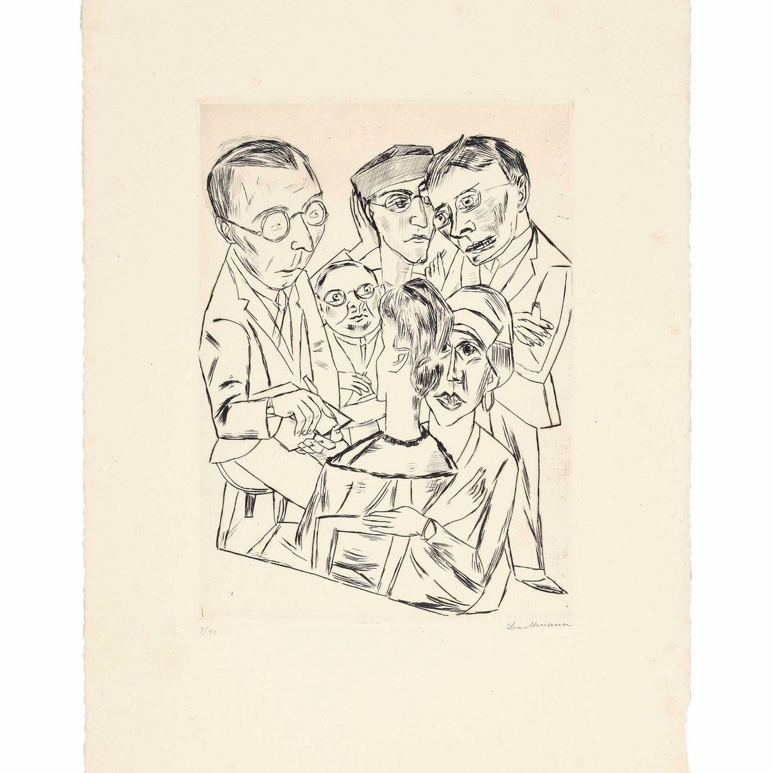 Max Beckmann — Цайхнер в Государственном обществе