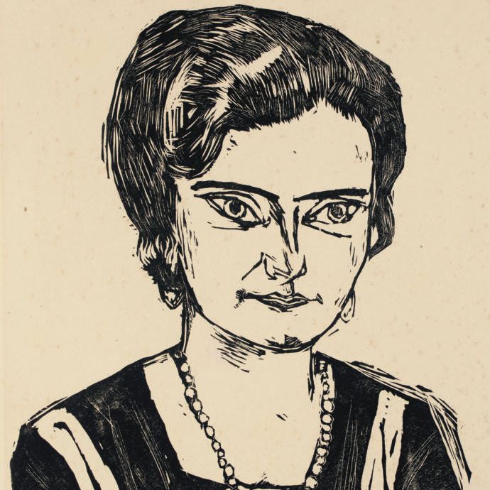 Max Beckmann — Портрет "фрау Х.М." (Наиля) (H. 282 IV b)