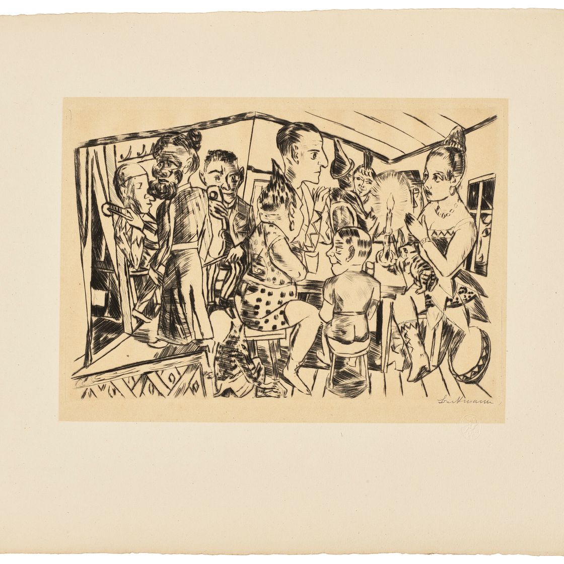 Max Beckmann — Ярмаркт, изображение 4