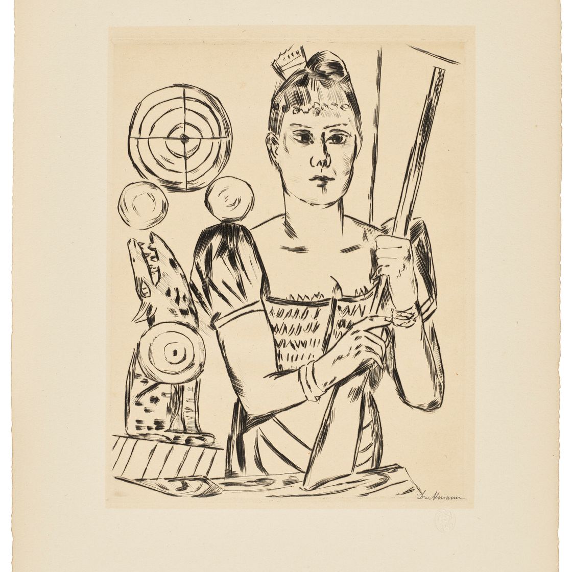 Max Beckmann — Ярмаркт, изображение 5