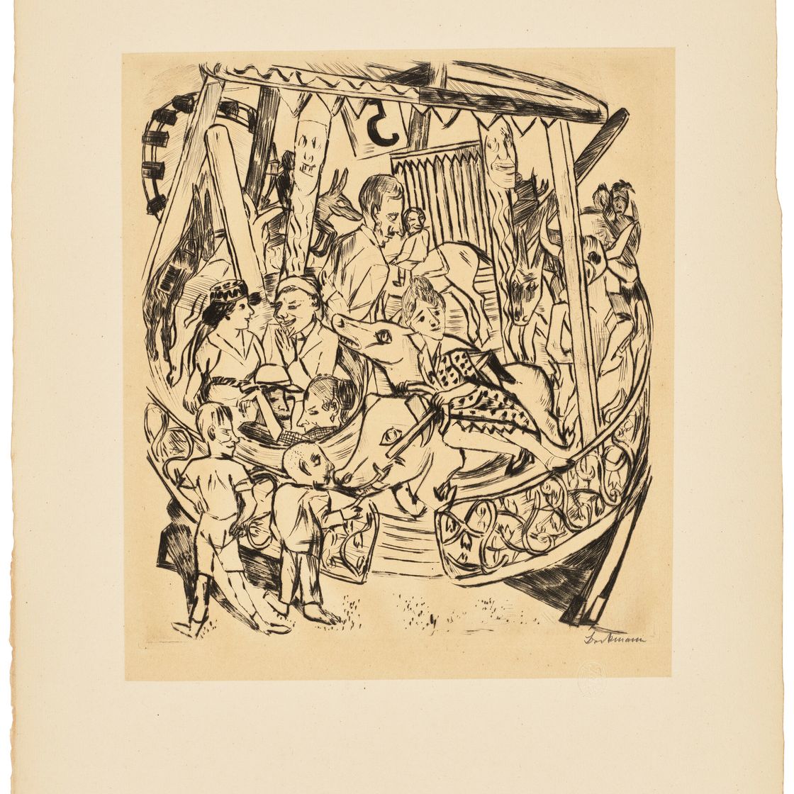 Max Beckmann — Ярмаркт, изображение 8