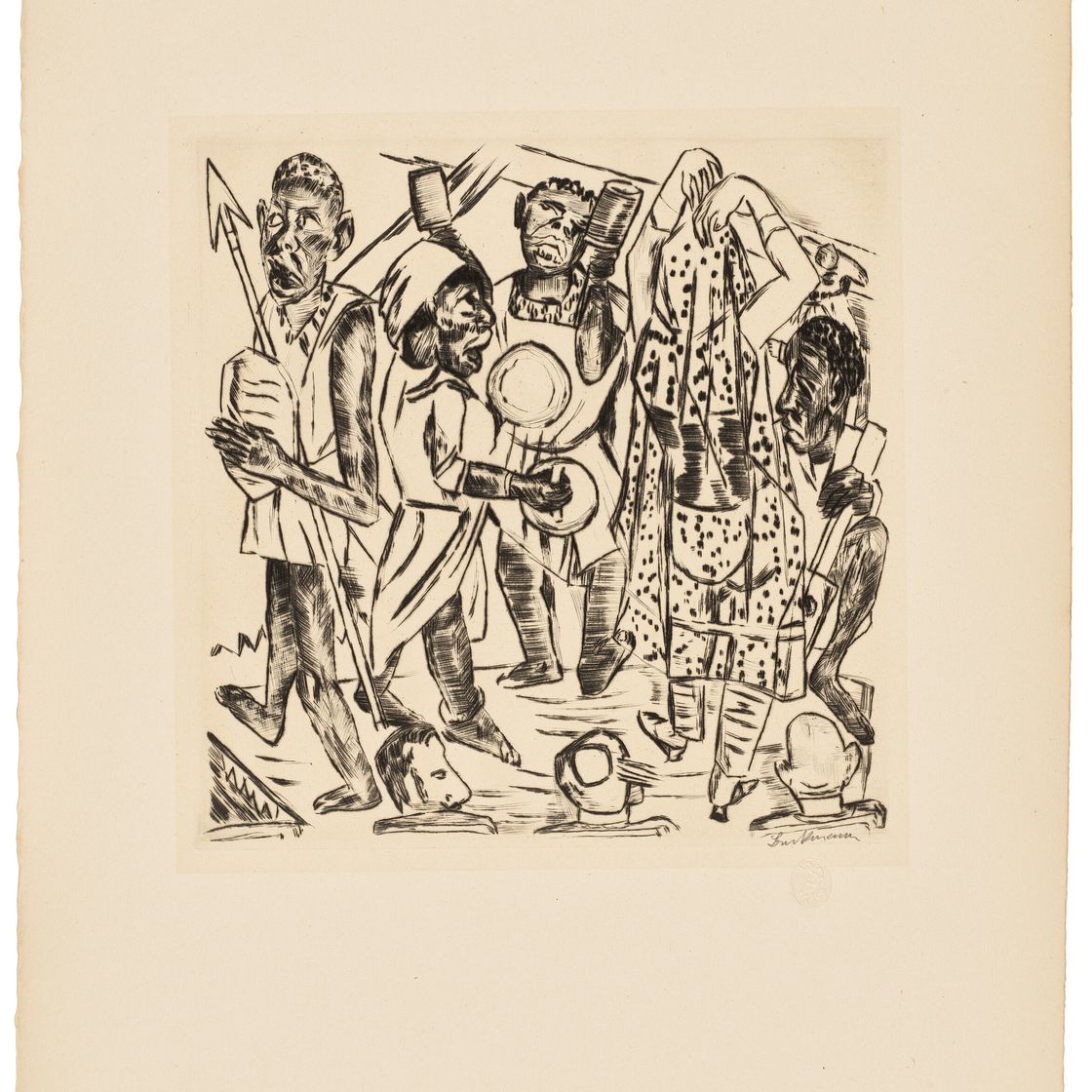 Max Beckmann — Ярмаркт, изображение 10