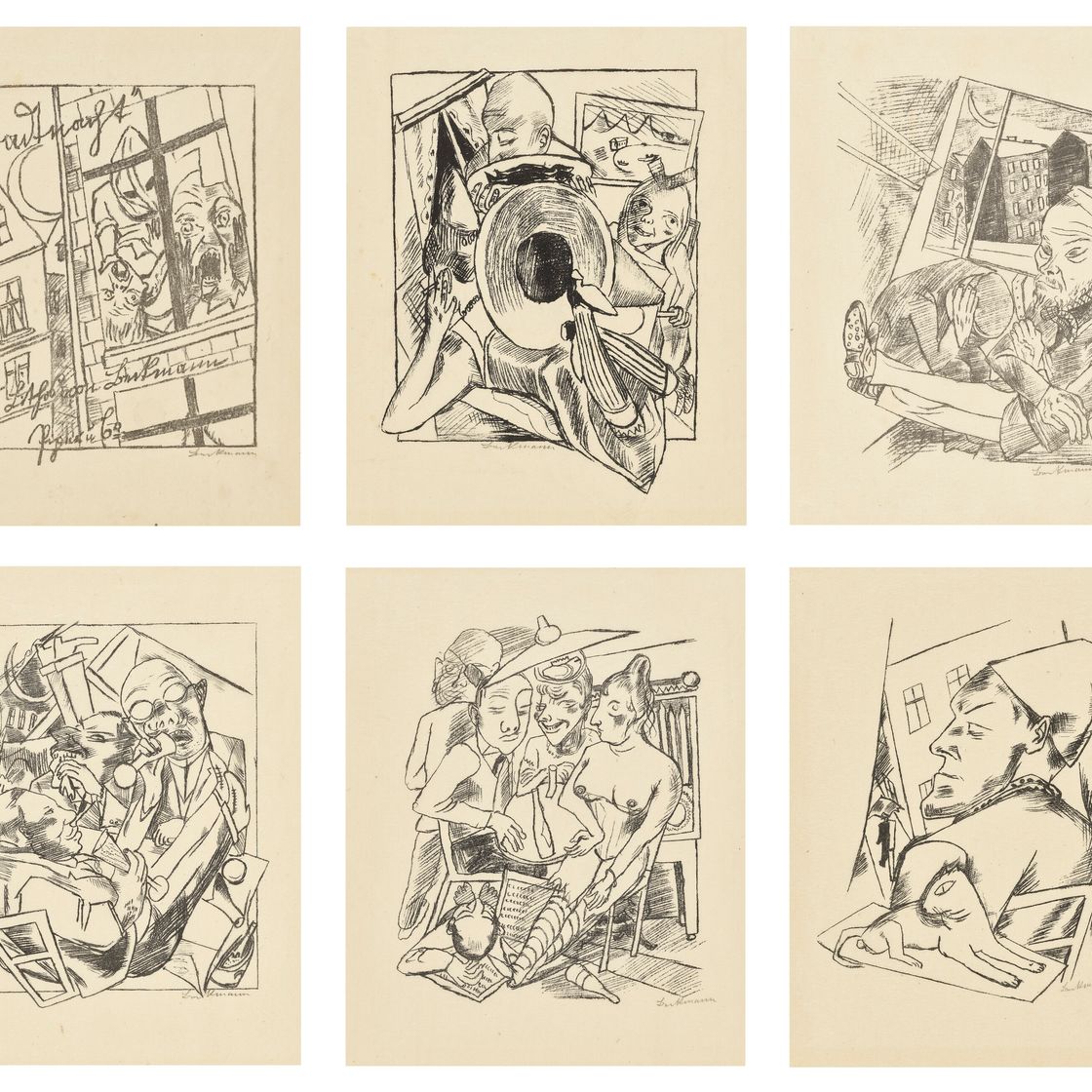 Max Beckmann — Лили фон Браунберенс: Городская ночь (Stadtnacht), изображение 1