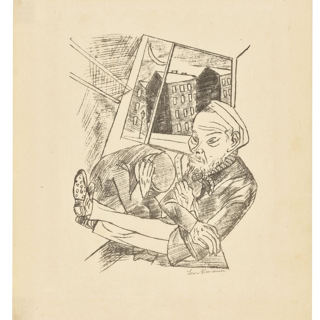 Max Beckmann — Лили фон Браунберенс: Городская ночь (Stadtnacht), изображение 6