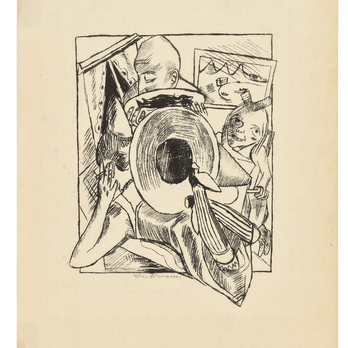 Max Beckmann — Лили фон Браунберенс: Городская ночь (Stadtnacht), изображение 7