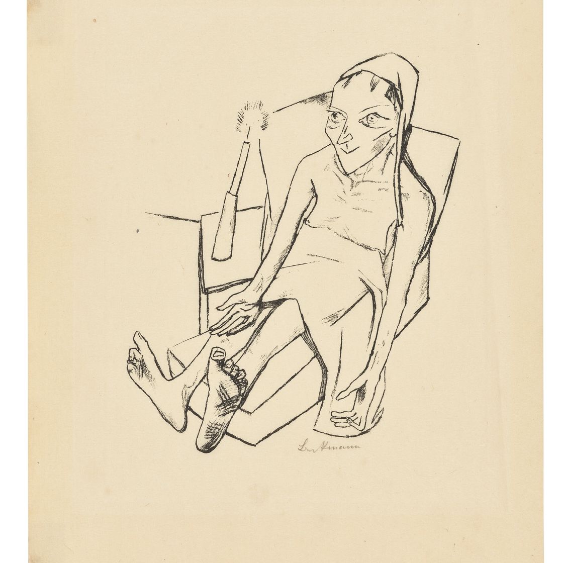 Max Beckmann — Лили фон Браунберенс: Городская ночь (Stadtnacht), изображение 8